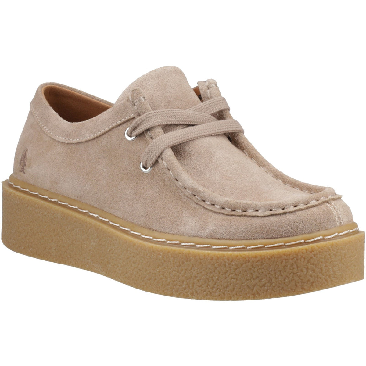Hush Puppies Bridie Suede Mocc Toe Women's Shoes in Taupe
