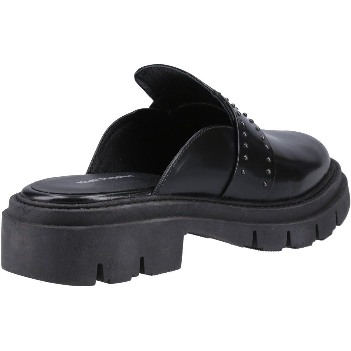 Hush Puppies Nicole Studded Mule Womens Slip On Shoes in Black