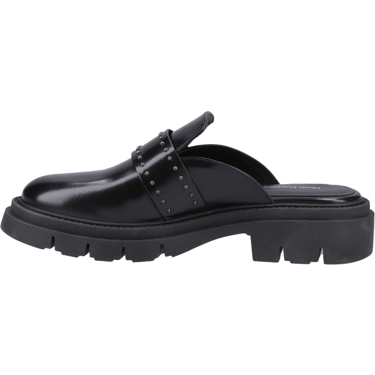 Hush Puppies Nicole Studded Mule Womens Slip On Shoes in Black