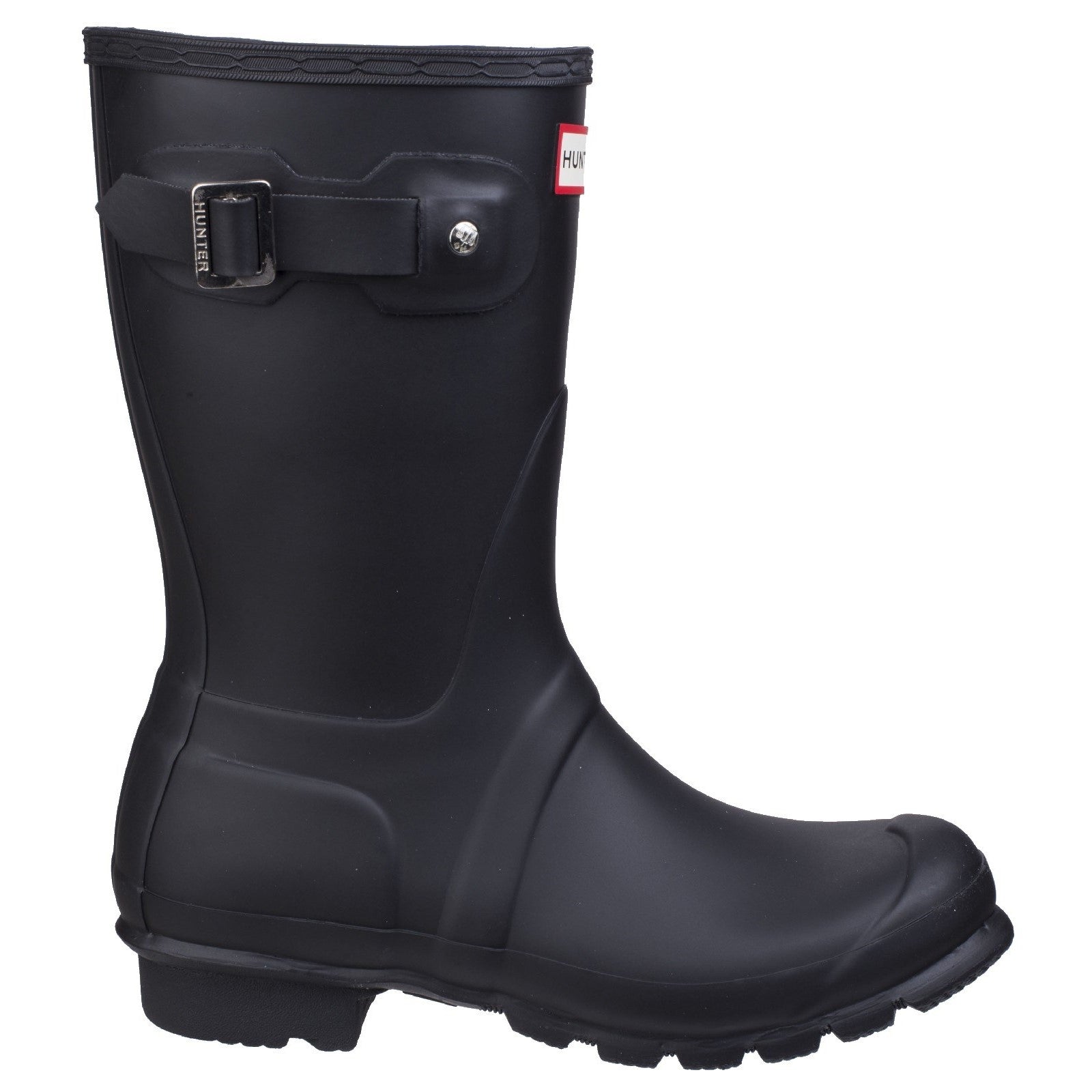 Hunter Womens Matt  Black Original Short Wellington Boots
