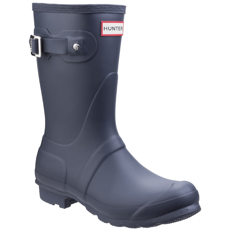 Hunter Womens Matt  Navy Original Short Wellington Boots