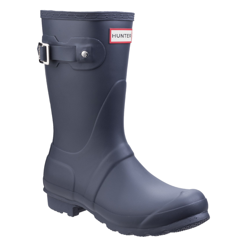 Hunter Womens Matt  Navy Original Short Wellington Boots