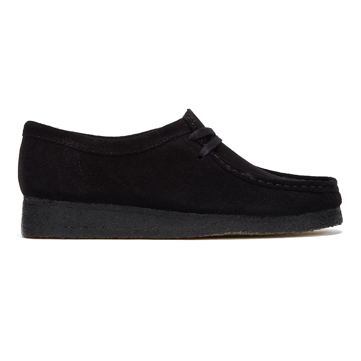 Clarks Originals Wallabee Suede Womens Black Shoes