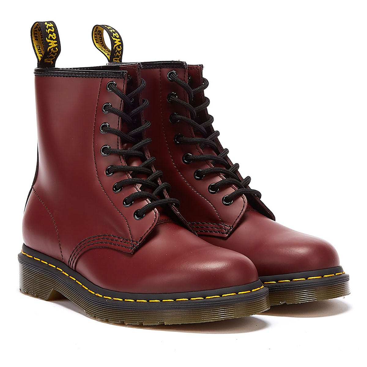 Dr. Martens 1460 Smooth Womens Cherry Red Leather Boots – Tower-London.com