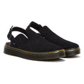 Dr. Martens Carlson EH Suede Moss Back Mens Black Mules