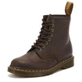 Dr. Martens 1460 Crazy Horse Womens Gaucho Brown Leather Ankle Boots