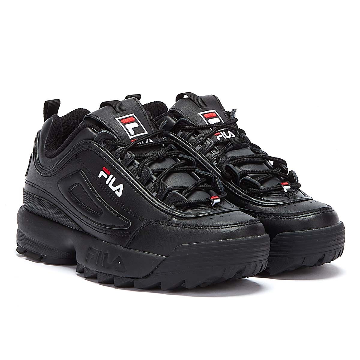 Disruptor II Premium White Red Trainers
