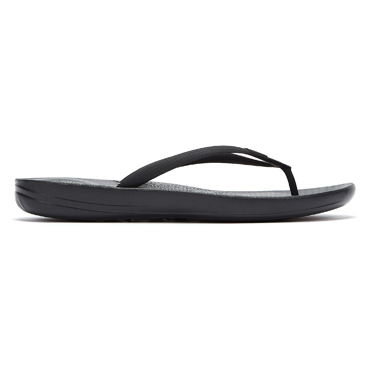 Fitflop IQushion Ergonomic Womens Black Flip Flops