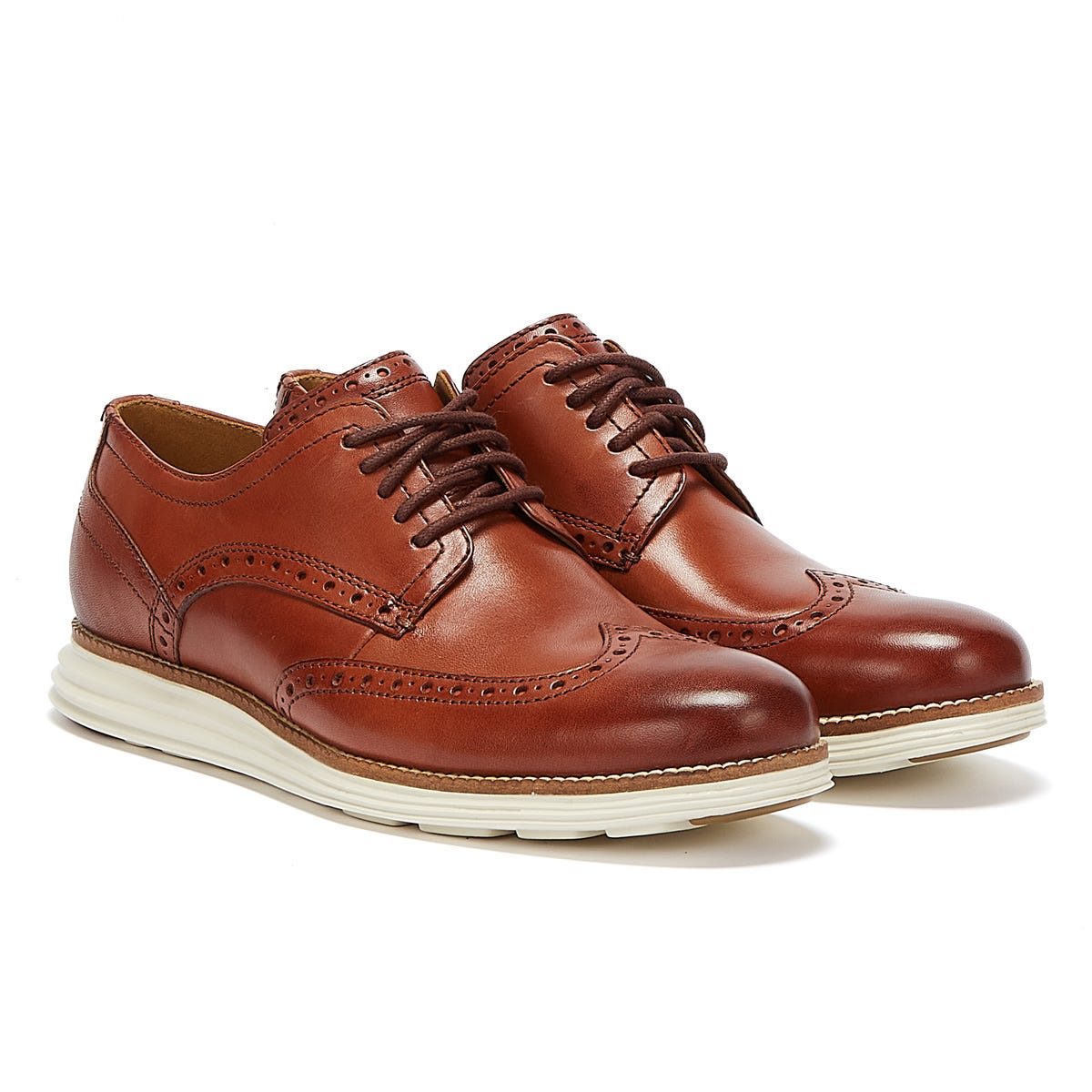 Cole Haan ØriginalGrand Shortwing Oxford Men's Brown / White Brogues