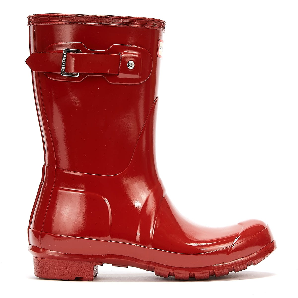 Hunter Original Gloss Short Womens Military Red Wellies
