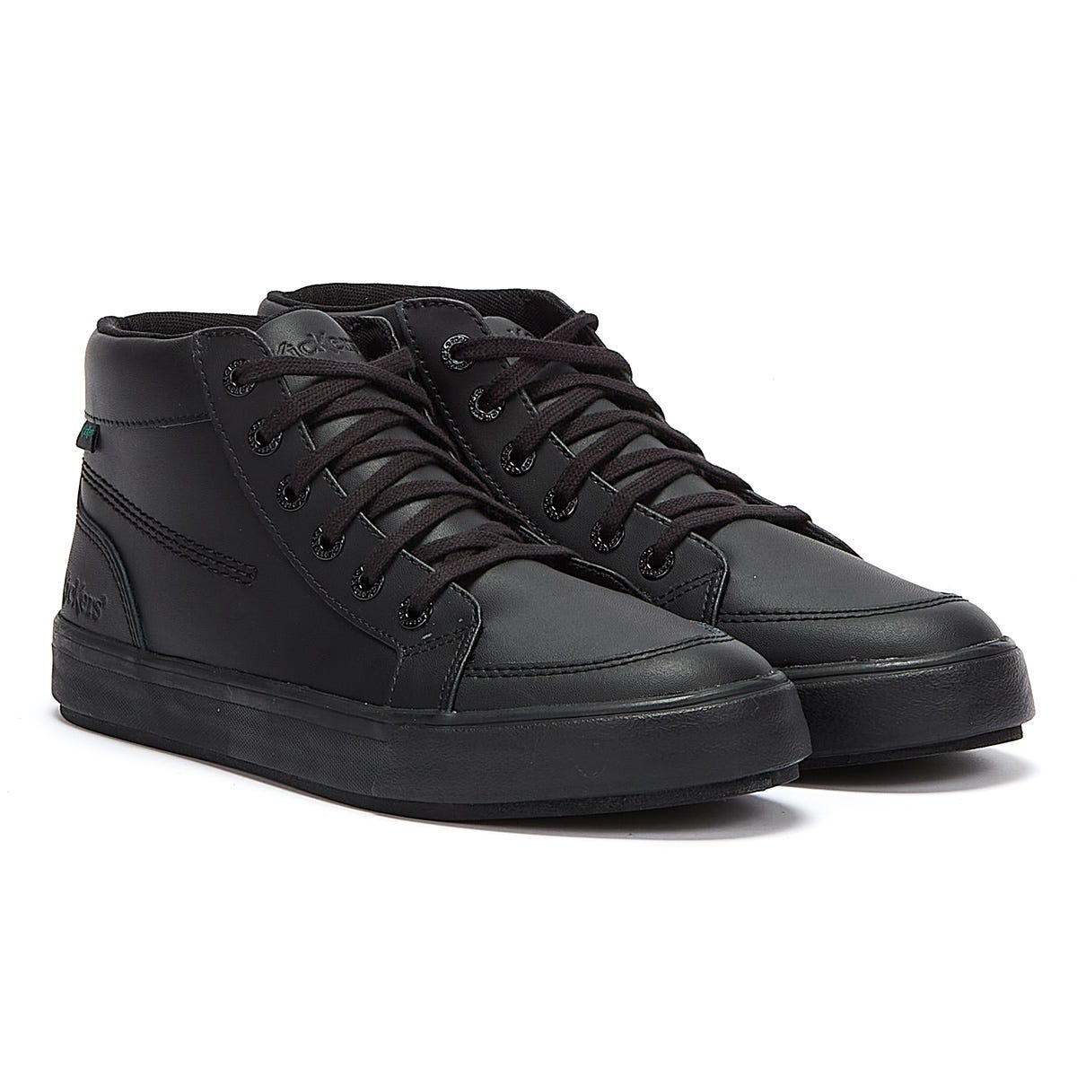 Kickers Tovni Hi Leather Mens Black Shoes