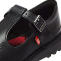 Kickers Kick T Infant Black Leather Shoes