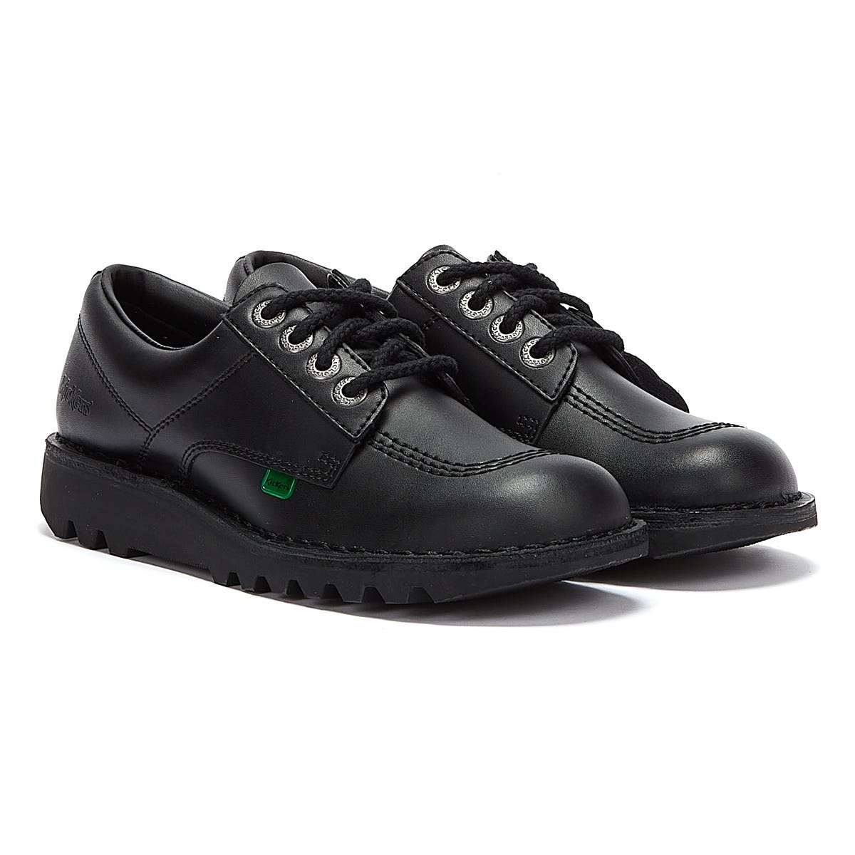 Kickers Kick Lo Men's Black Leather Shoes
