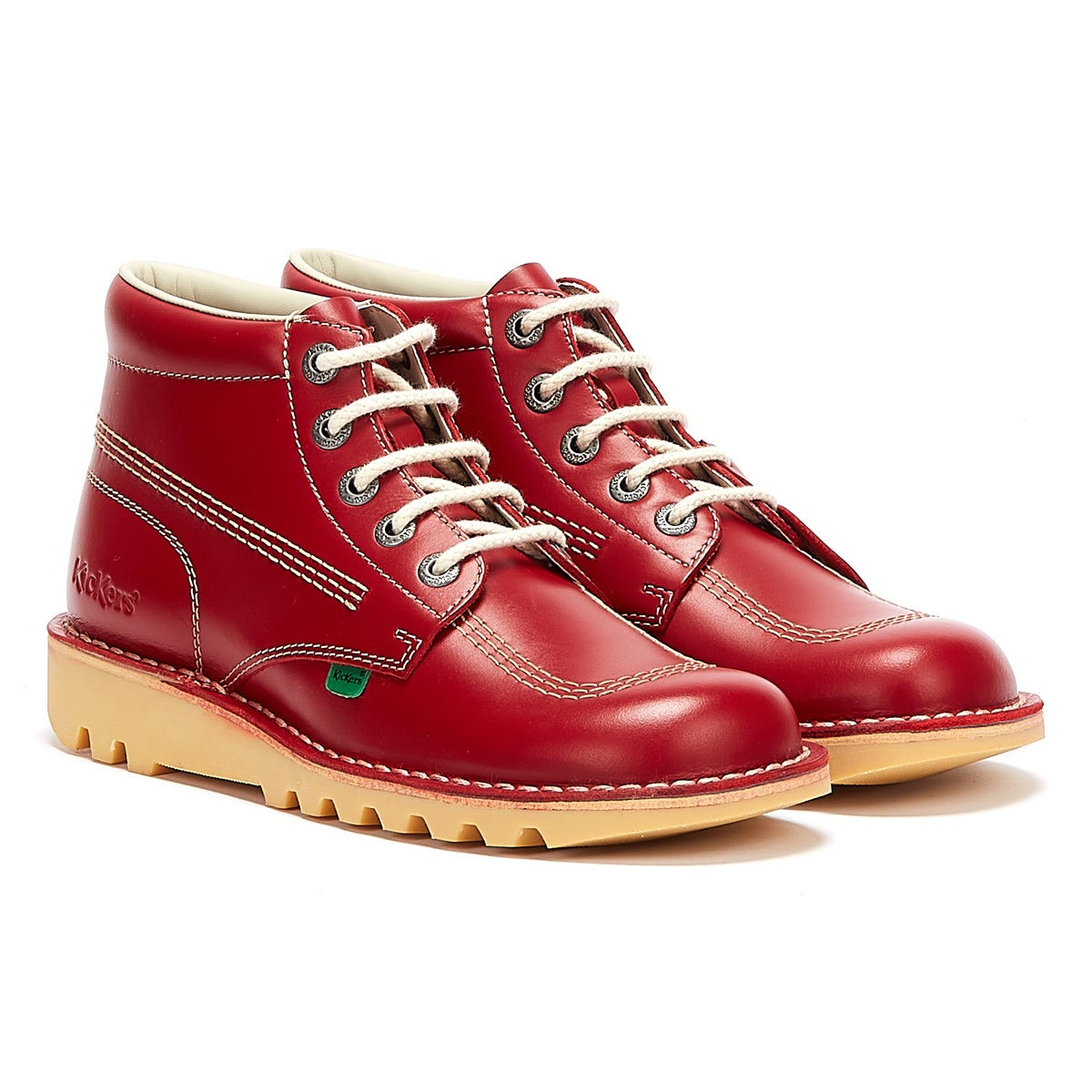 Kickers Kick Hi Men's Red Leather Boots