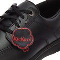 Kickers Kelland Lace Lo Black Leather Shoes