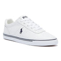 Ralph Lauren Hanford Mens Pure White Leather Trainers