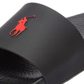 Ralph Lauren Polo Player Mens Black / Red Slides