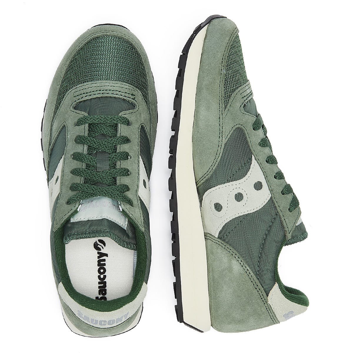 Saucony Jazz Vintage Mens Green / White Trainers