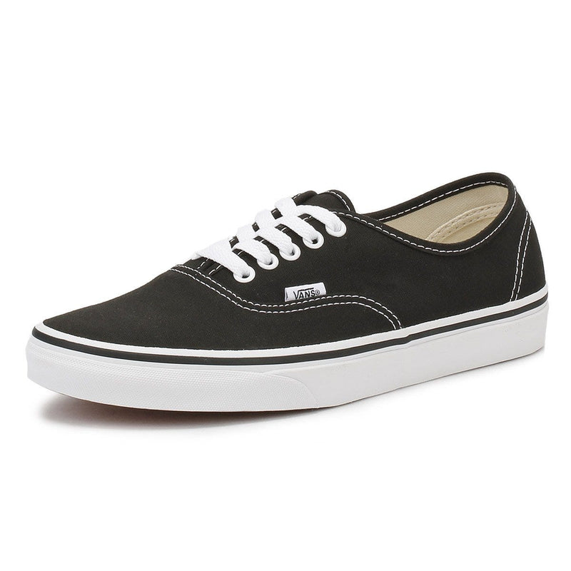Vans Authentic Black / White Canvas Trainers