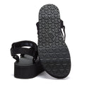 Teva Womens Black Flatform Universal Sandals