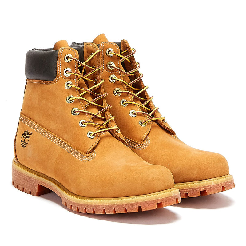 verantwoordelijkheid Uitreiken overzee Timberland Mens Wheat Premium Classic 6 inch Nubuck Leather Ankle Boots  10061 | TOWER London