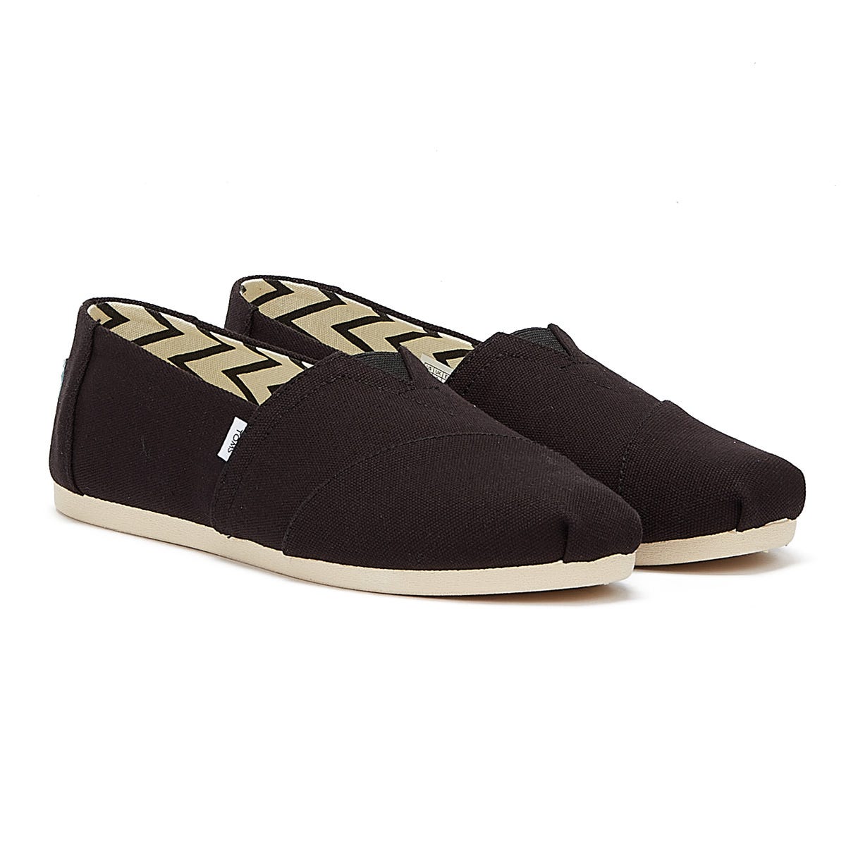 TOMS Alpargata Cotton Canvas Womens Black Espadrilles