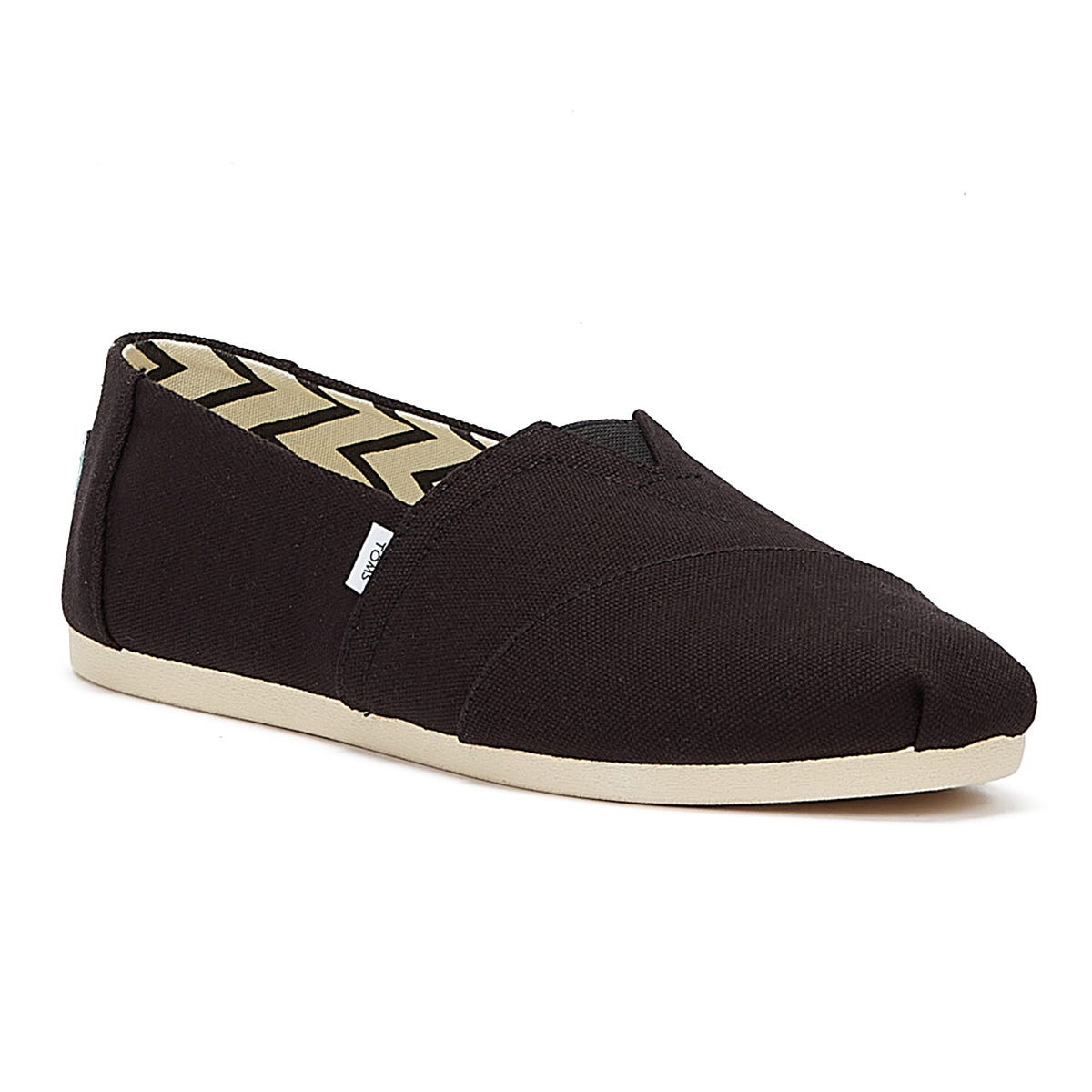 TOMS Alpargata Cotton Canvas Womens Black Espadrilles
