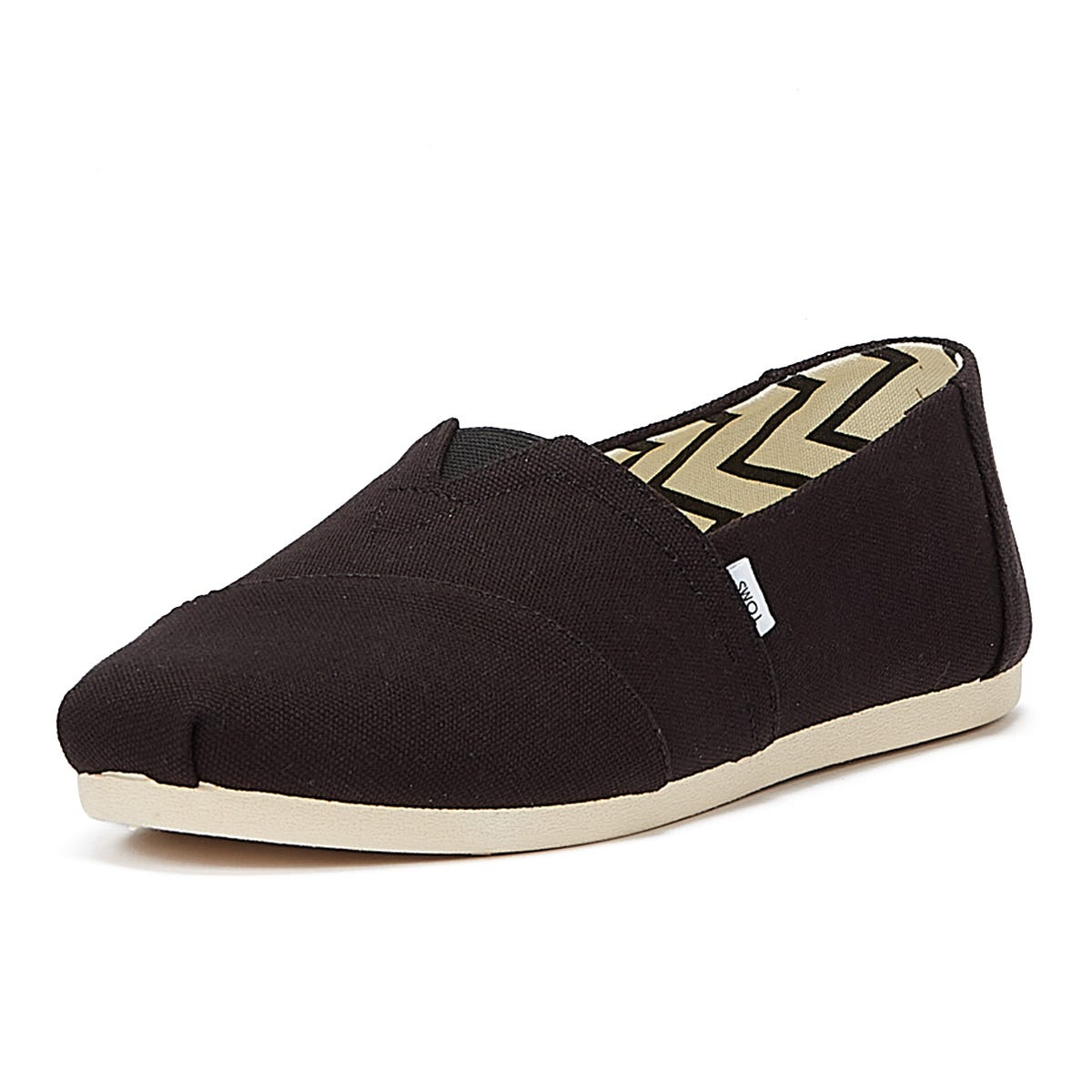 TOMS Alpargata Cotton Canvas Womens Black Espadrilles