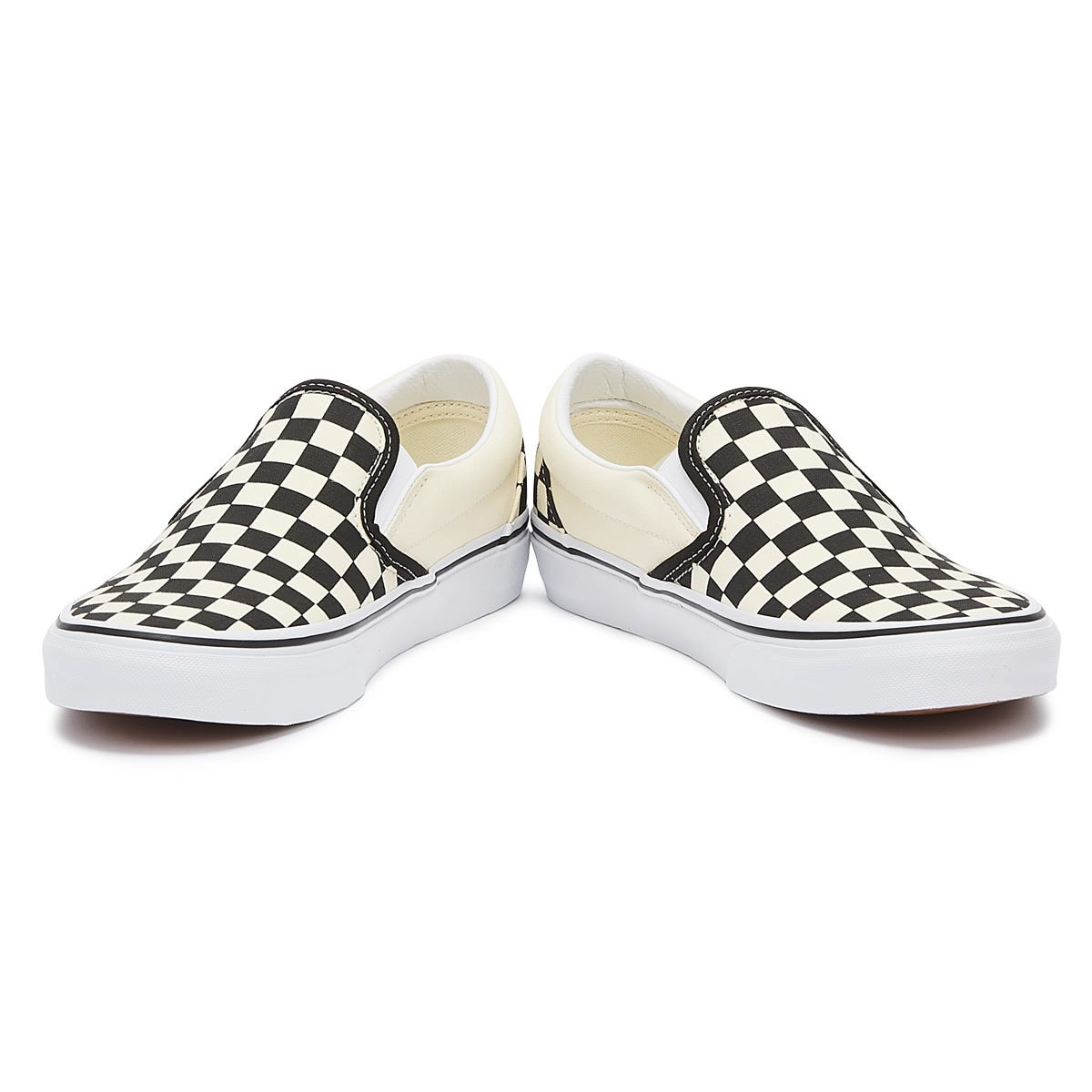 Vans Classic Slip-On Womens Black / White Checkerboard Canvas Trainers