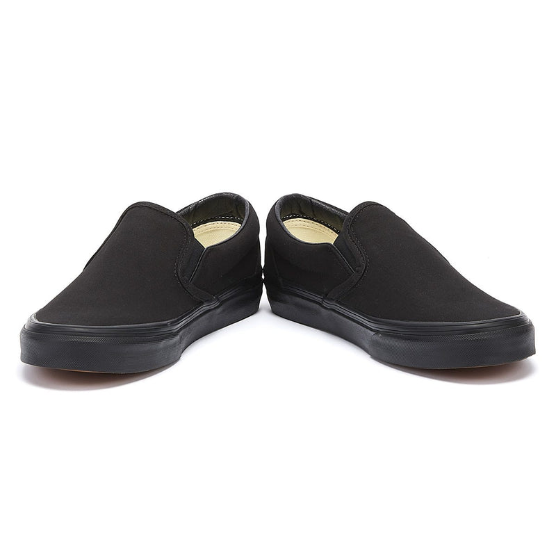 Vans Classic Slip on Womens Black Canvas Trainers