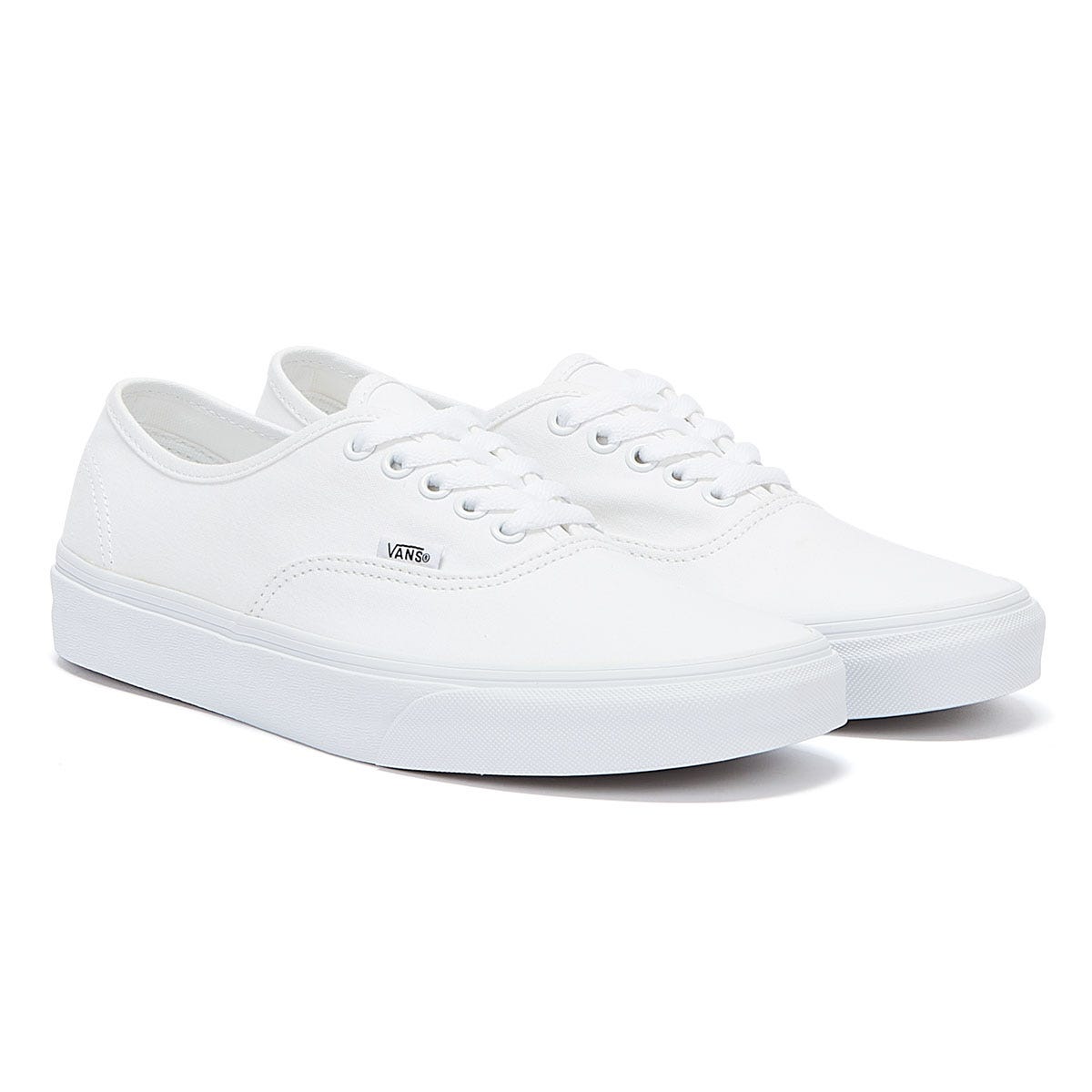 Vans Authentic Womens White Canvas Trainers