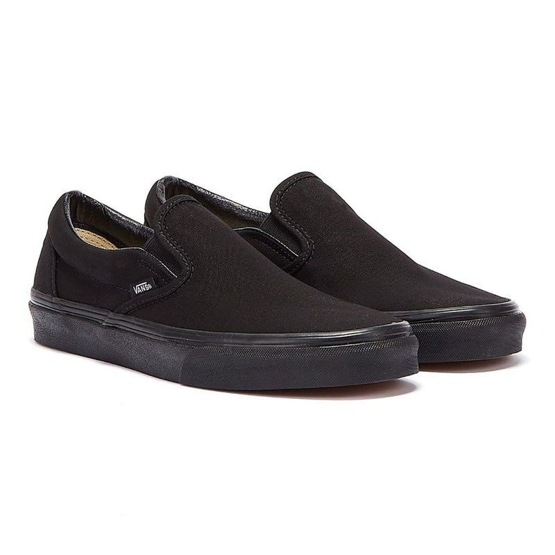 Vans Classic Slip on Womens Black Canvas Trainers