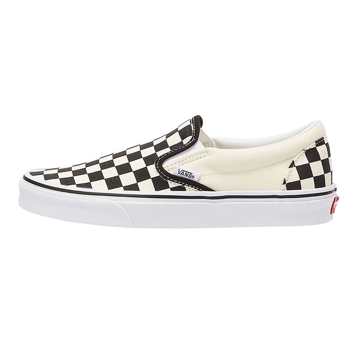 Vans Classic Slip-On Womens Black / White Checkerboard Canvas Trainers