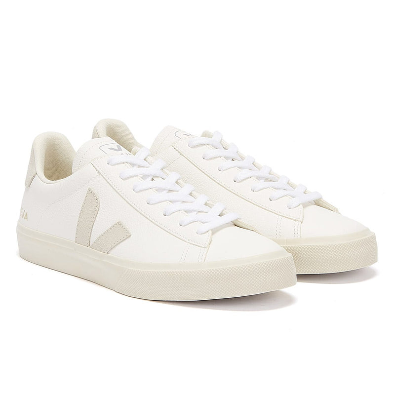 Veja Campo Mens White / Natural Trainers
